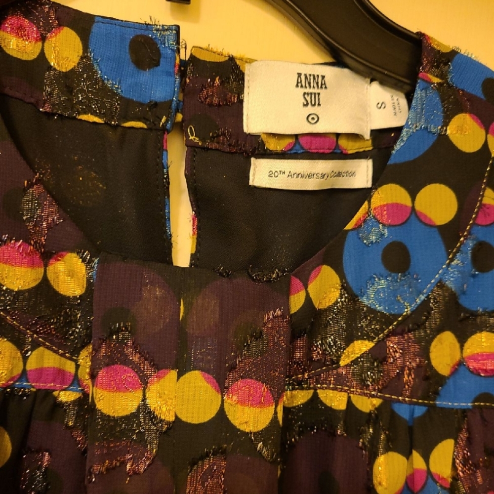 Anna Sui Metallic Dress - NWOT - Picture 6 of 6